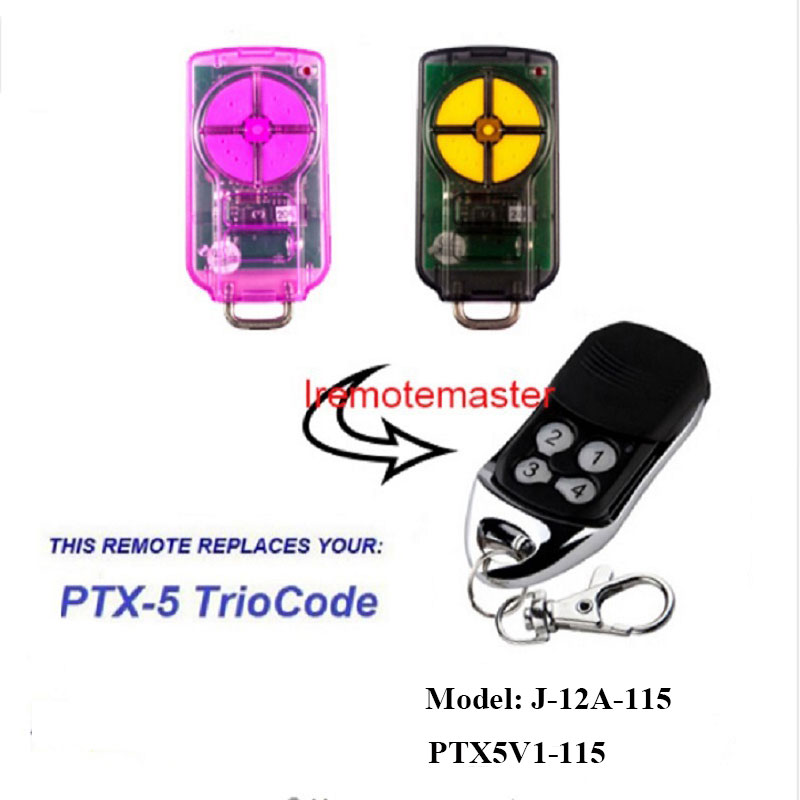 PTX5 V1 TrioCode darvozasi uchun masofaviy eshikni almashtirish 433,92 MGts prokat kodi